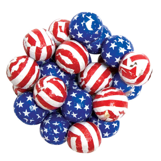 Stars & Stripes Chocolate Balls - 5lb Bag