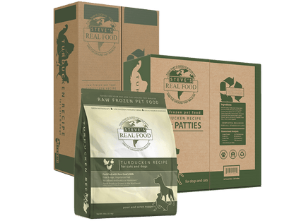Steve's Real Food Frozen Raw Dog & Cat Food - Premium Turkey & Whitefish - Dog.Dog.Cat.