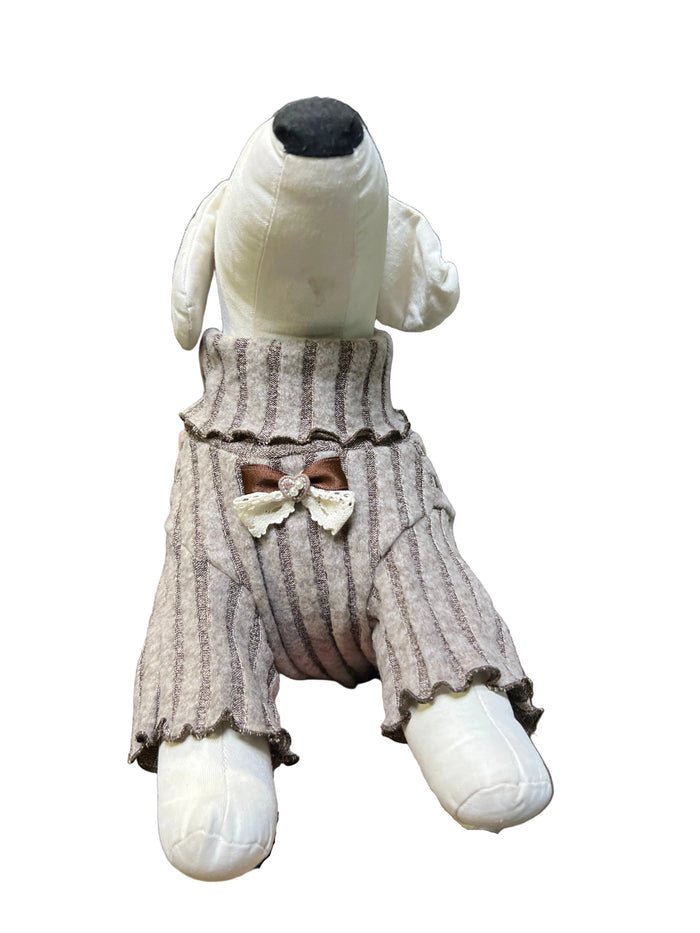 Striped Bow-Tie Base Shirt for Dogs - Dog.Dog.Cat.