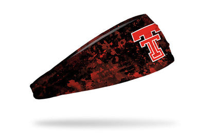 Texas Tech University: Grunge Black Big Bang Lite Headband - View 2