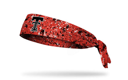 Texas Tech University: Splatter Red Flex Tie Headband - View 1