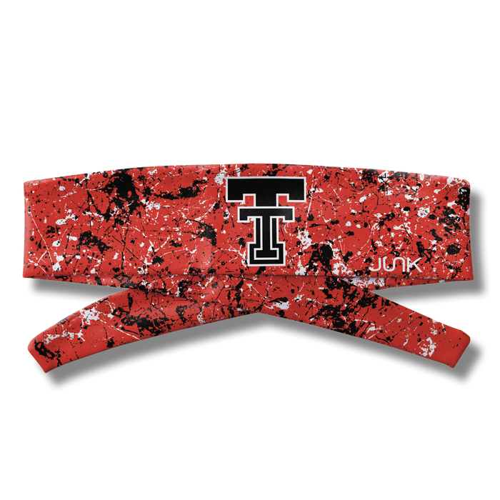 Texas Tech University: Splatter Red Flex Tie Headband - View 3