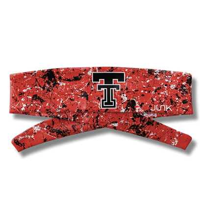 Texas Tech University: Splatter Red Flex Tie Headband - View 3