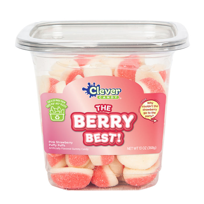 The Berry Best Strawberry Gummy Candy Puffy Puffs - 12 Count
