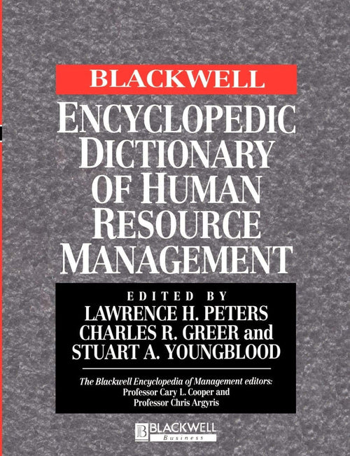 The Blackwell Encyclopedic Dictionary of Human Resource Management Paperback