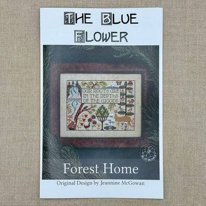 The Blue Flower - Forest Home - Booklet Chart and/or Roxy Floss Conversion