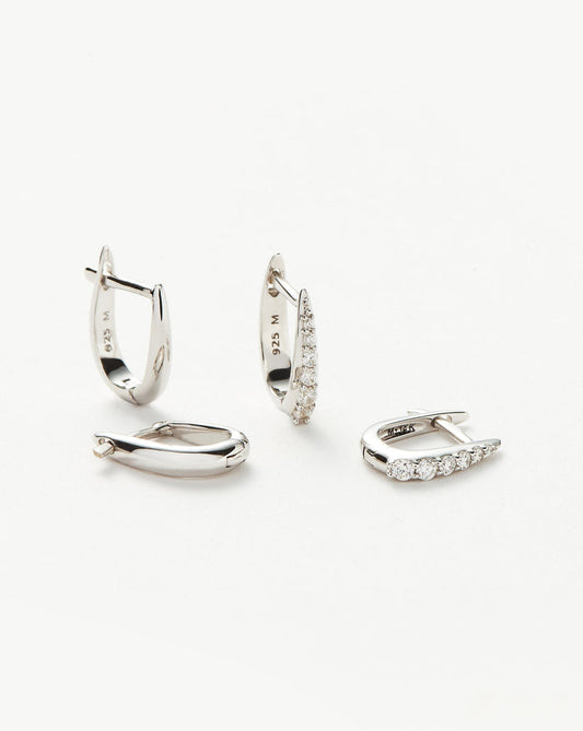 Claw Huggies Earring Set Layering Sets Missoma