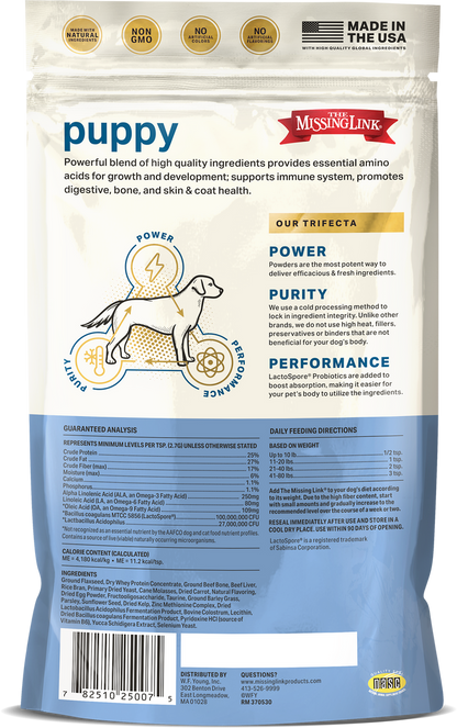 The Missing Link - Original Puppy Health 8oz - Dog.Dog.Cat.