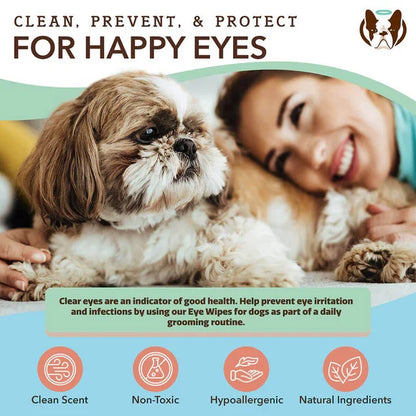 The Natural Dog Eye Wipes 100 Count - Dog.Dog.Cat.