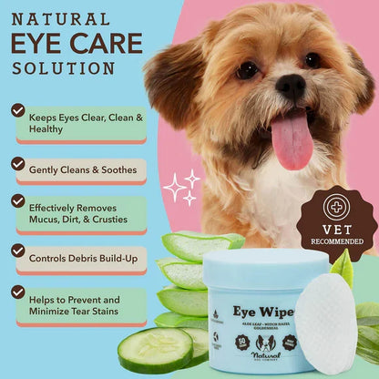 The Natural Dog Eye Wipes 100 Count - Dog.Dog.Cat.