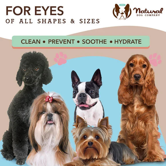 The Natural Dog Eye Wipes 100 Count - Dog.Dog.Cat.