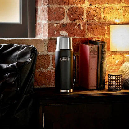 Thermos Icon Series Flask - Granite Black | 1.2L