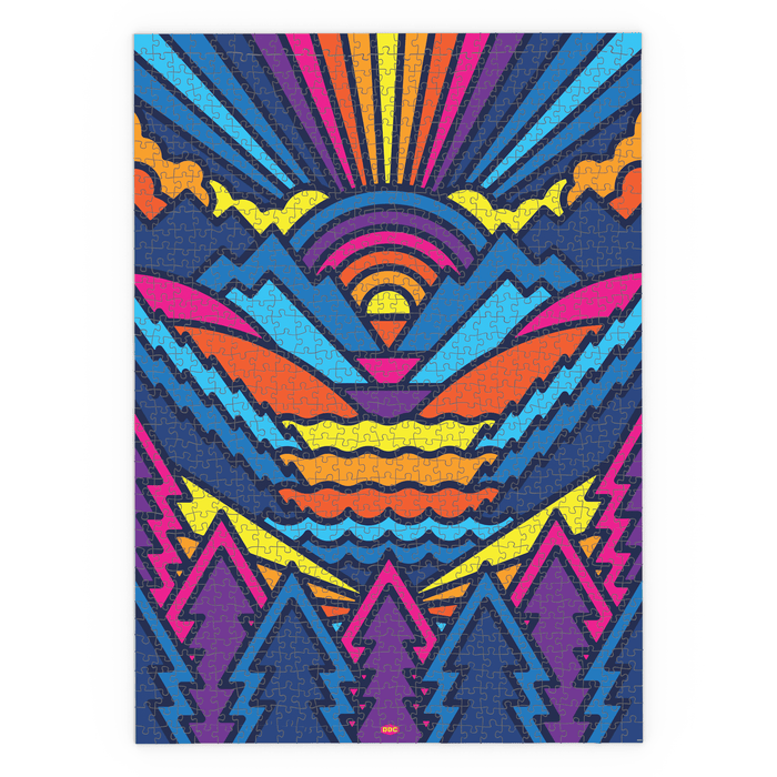 Thick Lines Valley 1000-Piece Puzzle