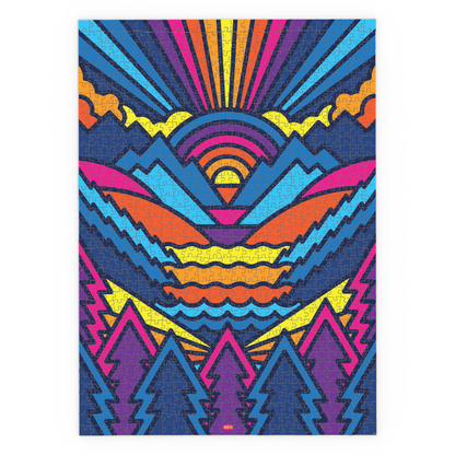 Thick Lines Valley 1000-Piece Puzzle