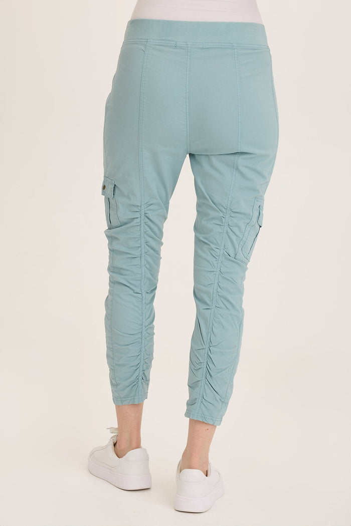 Wearables Tilton Stretch Poplin Ruched Skinny Pant