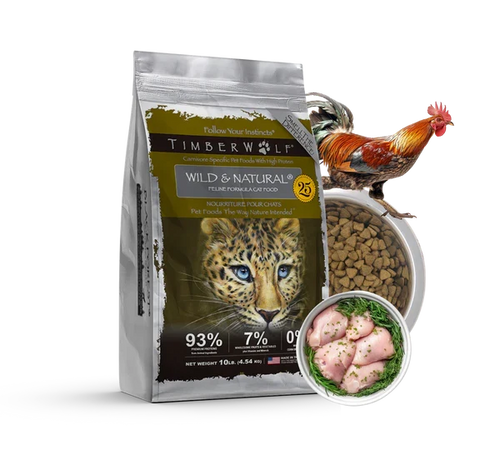 Timberwolf Wild & Natural Legends Dry Cat Food | Grain-Free | High Protein | 3 Flavors | All Life Stages - Dog.Dog.Cat.