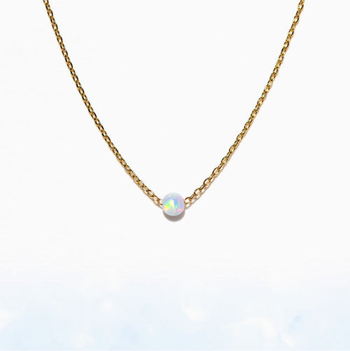 Tiny Opal Necklace