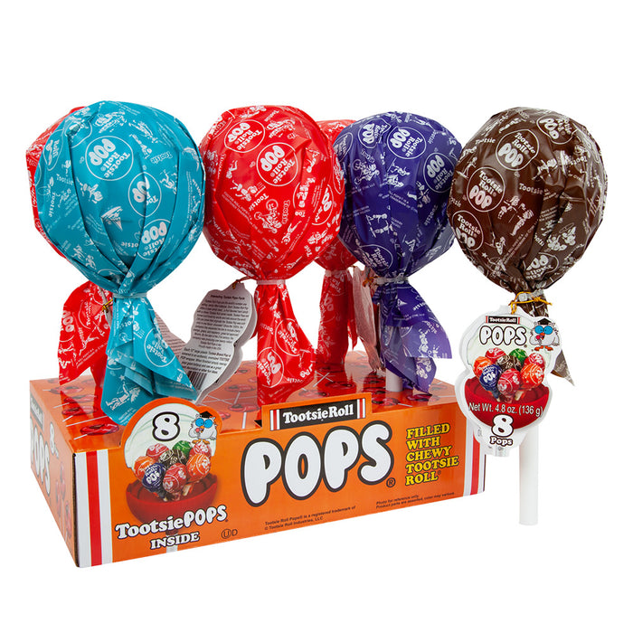 Tootsie Giant Pops Lollipops - 6 Count