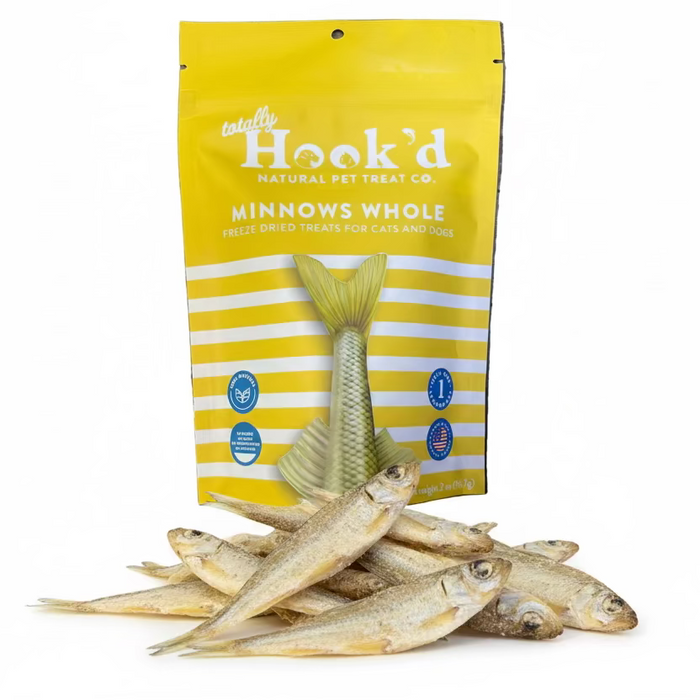 Totally Hook'd Freeze Dried Whole Minnows - Dog.Dog.Cat.