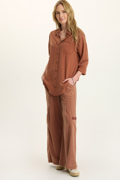 Wearables Tove Twill Cargo Wide-Leg Pant