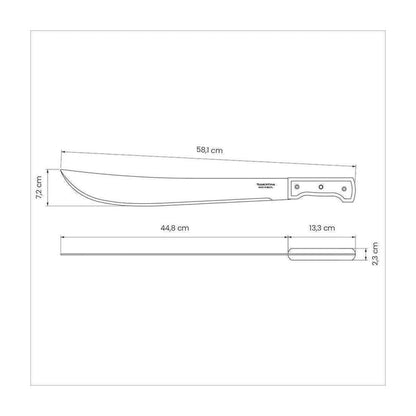 Tramontina Machete Wooden Handle 18"