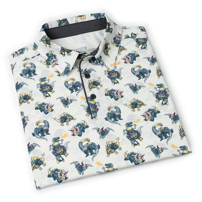 RSVLTS Transformers Short Sleeve Shirt Transformers "Dino Might" – All-Day Polo Transformers "Dino Might" – All-Day Polo