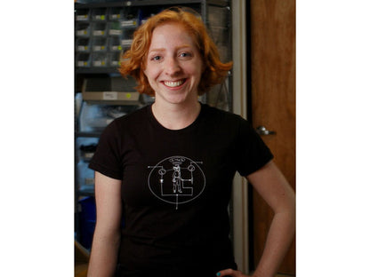 Transistor Man Shirt - Womens Small [Discontinued] by The Pi Hut - The Pi Hut