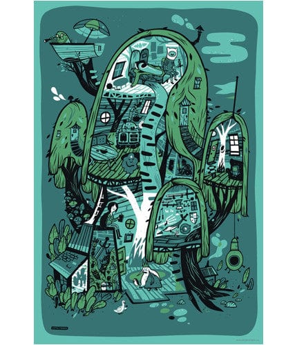 Treehouse The Little Friends of Printmaking poster