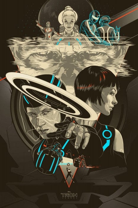 TRON Legacy Martin Ansin poster