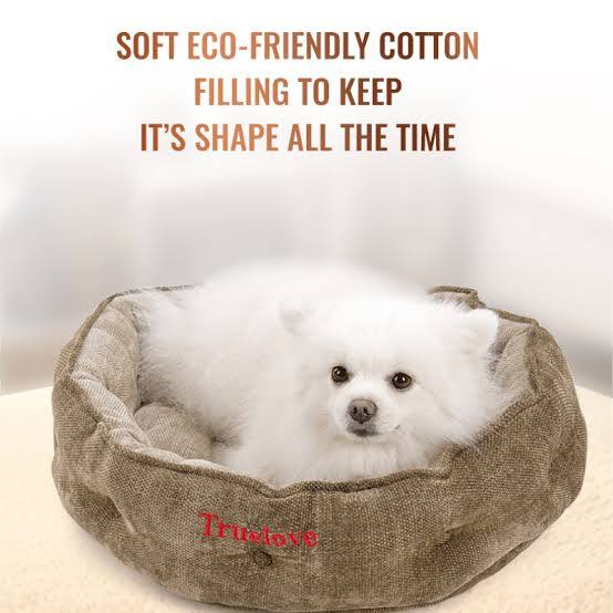 TrueLove TLR1902 Plush Chenille Pet Nest Dog Bed Army Green - Dog.Dog.Cat.
