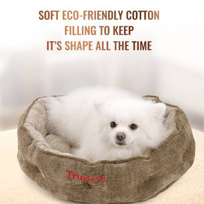 TrueLove TLR1902 Plush Chenille Pet Nest Dog Bed Army Green - Dog.Dog.Cat.