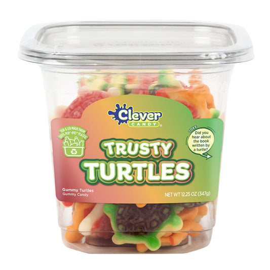 Trusty Turtles Gummy Turtle Candy Tub - 12 Count