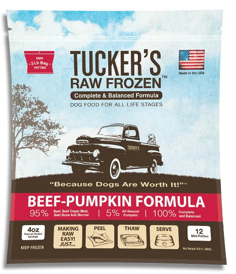 Tucker's Frozen Raw Pumpkin Bulk Patties Variety Pack - In-Store Pickup Only - Dog.Dog.Cat.