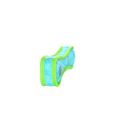 Tuffy Dog Toys - VIP Products - DuraForce Bone Tiger - Blue/Green, Durable, Squeaky Dog Toy - Dog.Dog.Cat.