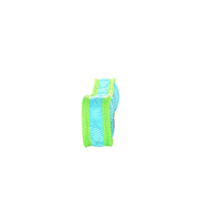 Tuffy Dog Toys - VIP Products - DuraForce Bone Tiger - Blue/Green, Durable, Squeaky Dog Toy - Dog.Dog.Cat.