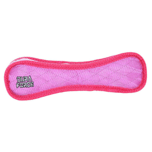 Tuffy Dog Toys - VIP Products - DuraForce Bone Tiger - Pink, Durable, Squeaky Dog Toy - Dog.Dog.Cat.