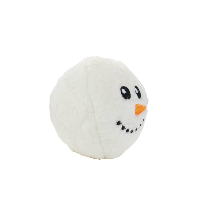 Tuffy Dog Toys - VIP Products - Mighty Ball-Small Snowball Squeaky Dog Toy, No Stuffing - Dog.Dog.Cat.