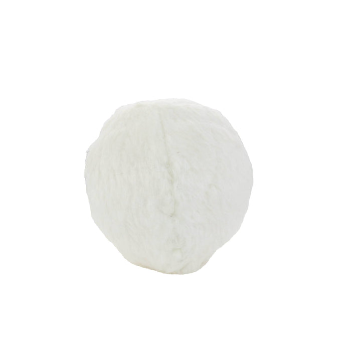 Tuffy Dog Toys - VIP Products - Mighty Ball-Small Snowball Squeaky Dog Toy, No Stuffing - Dog.Dog.Cat.