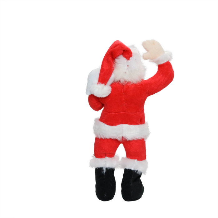Tuffy Dog Toys - VIP Products - Mighty Jr Arctic Santa - Christmas, Plush, Squeaky Dog Toy - Dog.Dog.Cat.