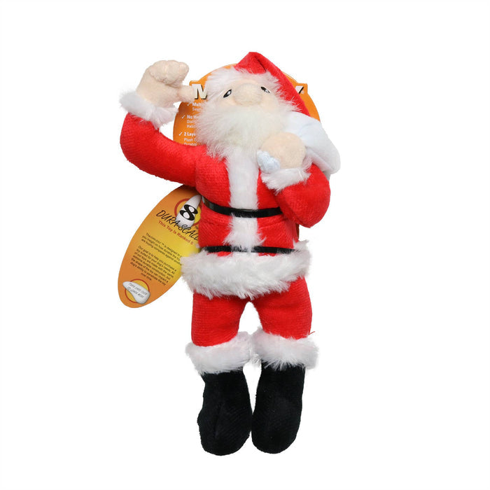 Tuffy Dog Toys - VIP Products - Mighty Jr Arctic Santa - Christmas, Plush, Squeaky Dog Toy - Dog.Dog.Cat.