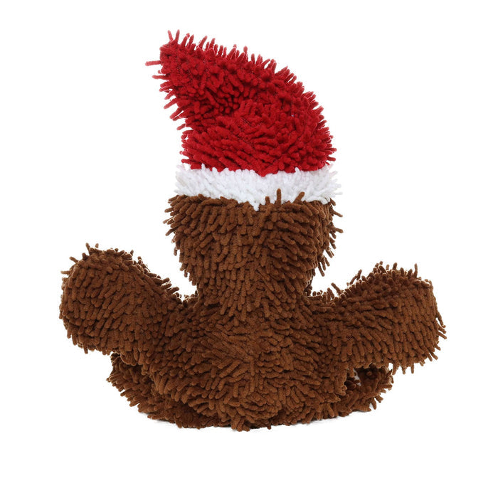 Tuffy Dog Toys - VIP Products - Mighty Microfiber Ball Gingerbread Man, Christmas Dog Toy - Dog.Dog.Cat.