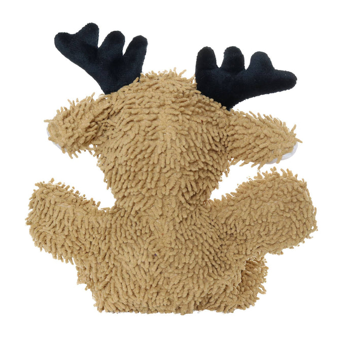 Tuffy Dog Toys - VIP Products - Mighty Microfiber Ball Reindeer, Holiday Squeaky Dog Toy - Dog.Dog.Cat.