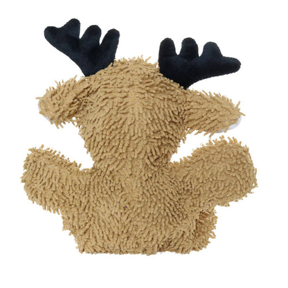 Tuffy Dog Toys - VIP Products - Mighty Microfiber Ball Reindeer, Holiday Squeaky Dog Toy - Dog.Dog.Cat.