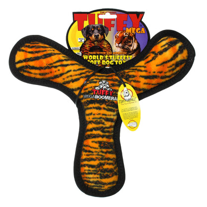 Tuffy Mega Boomerang Tiger, Durable, Tough, Squeaky Dog Toy - Dog.Dog.Cat.