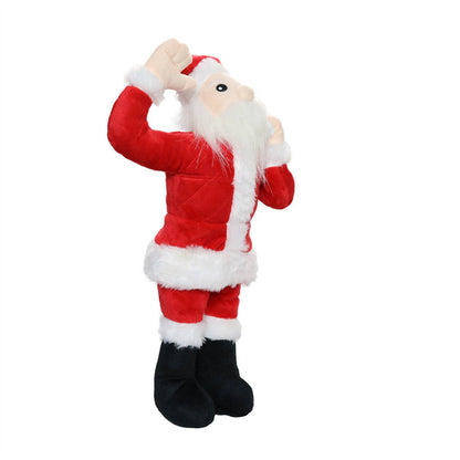Tuffy Dog Toys - VIP Products - Mighty Arctic Santa - Christmas, Plush, Squeaky Dog Toy - Dog.Dog.Cat.