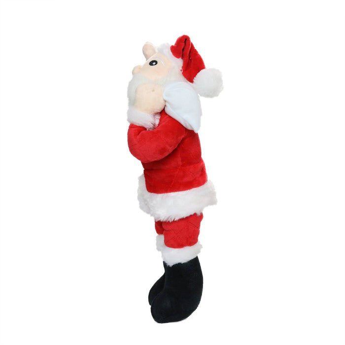 Tuffy Dog Toys - VIP Products - Mighty Arctic Santa - Christmas, Plush, Squeaky Dog Toy - Dog.Dog.Cat.