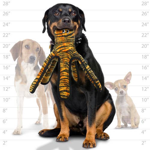 Tuffy's Mega Octopus Durable Tough Squeaky Dog Toy - Dog.Dog.Cat.