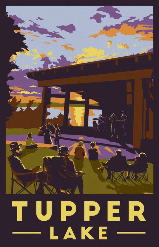 Tupper Lake Sunset Magnet