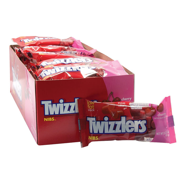 Twizzler Cherry Nibs Licorice Candy Bags - 36 Count
