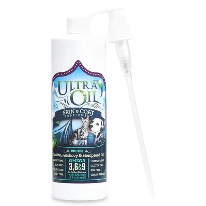 Ultra Oil For Pets - Skin & Coat Supplement - Dog.Dog.Cat.